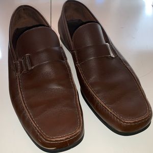 Salvatore Ferragamo Brown Leather Loafers Men’s 11